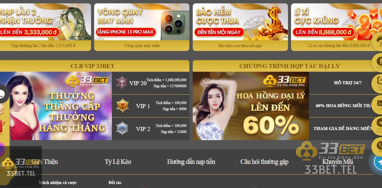 33BET - 33BET CASINO - NHÀ CÁI 33BET TỶ LỆ KÈO NHÀ CÁI ĐANG ĐƯỢC QUAN TÂM