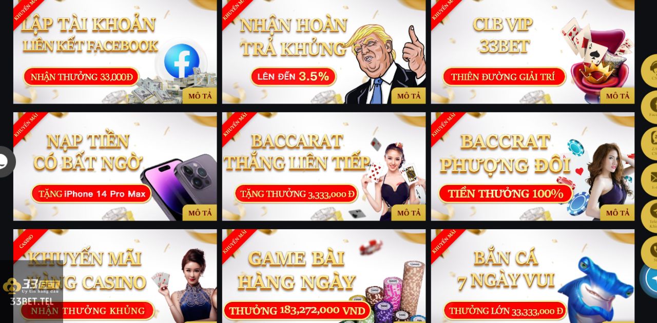 33BET - 33BET CASINO - NHÀ CÁI 33BET NHỮNG LƯU Ý QUAN TRỌNG KHI ÁP DỤNG SỰ KIỆN ƯU ĐÃI