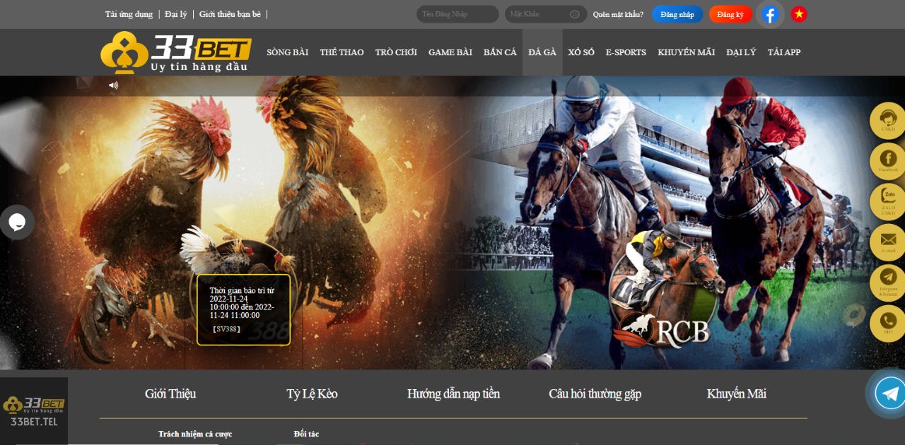 33BET - 33BET CASINO - NHÀ CÁI 33BET CÁC BƯỚC THAM GIA CÁ CƯỢC ĐÁ GÀ TRỰC TUYẾN ĐƠN GIẢN