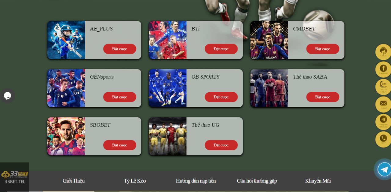 33BET - 33BET CASINO - NHÀ CÁI 33BET CÁC SẢNH CHƠI CÁ CƯỢC THỂ THAO HẤP DẪN CƯỢC THỦ